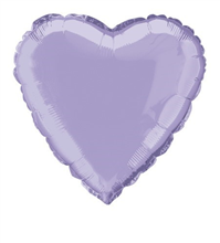 Balloon Foil 18 Heart Lavender Uninflated