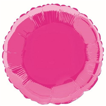 Balloon Foil 18 Round Hot Pink Uninflated