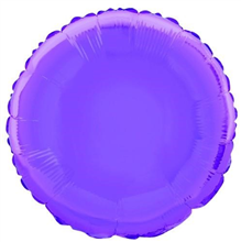 Balloon Foil 18 Round Purple Uninflated