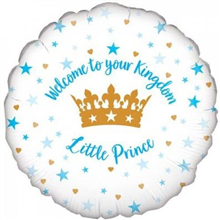 Balloon Foil 18 Welcome Little Prince 228144 Uninflated