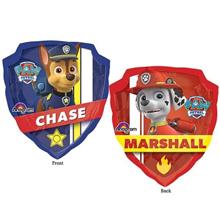 Balloon Foil 25 Paw Patrol Marshall And Chase Uninflated