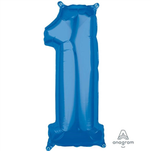 Balloon Foil 26 Blue 1 Uninflated