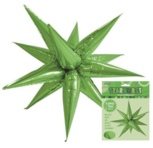Balloon Foil 275 Starburst Lime Green AirFill