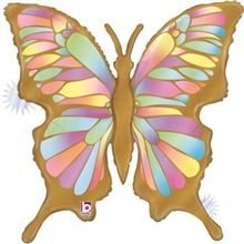 Balloon Foil 33 Opal Butterfly Uninflated