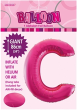 Balloon Foil 34 Hot Pink C