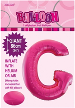 Balloon Foil 34 Hot Pink G Uninflated