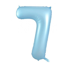 Balloon Foil 34 Matt Pastel Blue 7 Uninflated