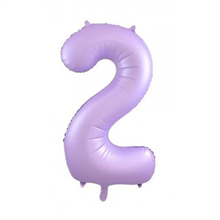 Balloon Foil 34 Matt Pastel Lilac 2 Uninflated