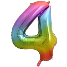 Balloon Foil 34 Rainbow 4 Uninflated