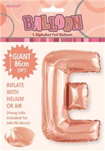 Balloon Foil 34 Rose Gold E Uninflated 