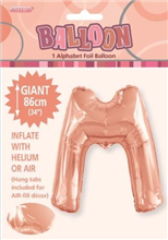 Balloon Foil 34 Rose Gold M Uninflated 