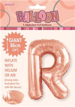 Balloon Foil 34 Rose Gold R Uninflated