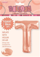 Balloon Foil 34 Rose Gold T Uninflated 