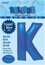 Balloon Foil 34 Royal Blue K Uninflated