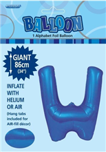 Balloon Foil 34 Royal Blue W Uninflated