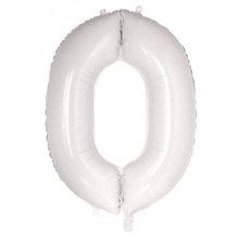 Balloon Foil 34 White 0 Uninflated 