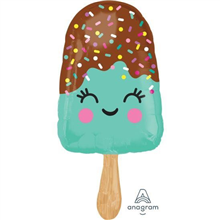 Balloon Foil 35 Happy Ice Cream Bar Uninflated 