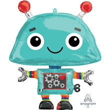 Balloon Foil 35 Robot Uninflated 
