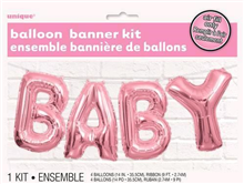 Balloon Foil Letter Kit Baby Pink