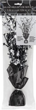 Balloon Weight Glitz Centrepiece Black  Silver