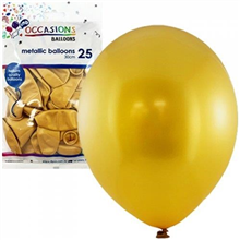 Balloons Metallic Gold 25 Pack