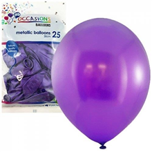 Balloons Metallic Purple 25 Pack