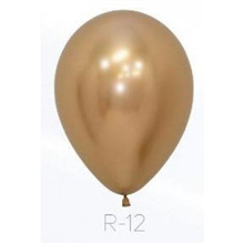 Balloons Reflex Gold 30Cm 12 Pack