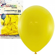 Balloons Standard Yellow 25 Pack