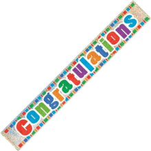 Banner Foil Congratulations Prismatic