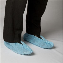 Bastion Shoe Cover Poly Non Slip Blue 100 Pk