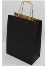 Black Paper Bag Twist Handle 8 50Pack