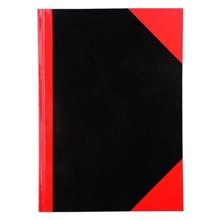 Black and Red Notebook A4 200 Page Gloss Cover