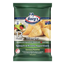 Borgs Triangles Spinach  Ricotta 360G 12PK