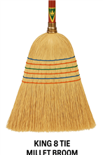Brady Broom 8Tie King Genuine Pure Millet