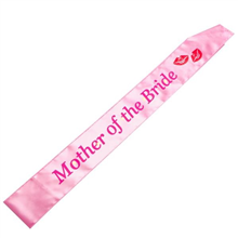Bride To Be Sash Flashing Mother Bride Light Pink 