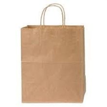 Brown Paper Bag THandle Junior 275X205Cm 250Ctn