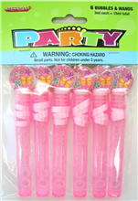 Bubbles  Wands 3ml 6 Pack