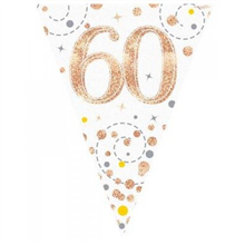 Bunting 60th Birthday Spark Fizz RG 39m