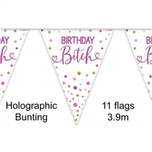 Bunting Birthday Bitch 39m