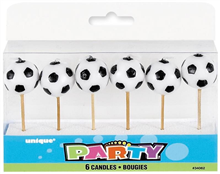 CANDLES SOCCERBALL PICKS 34062