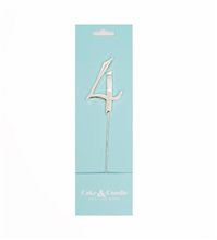 Cake Topper 4 Silver