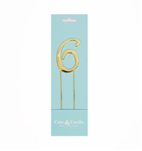 Cake Topper 6 Gold