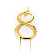 Cake Topper 8 Gold