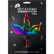 Cake Topper Unicorn Rainbow