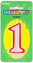 Candle 1 Red Border