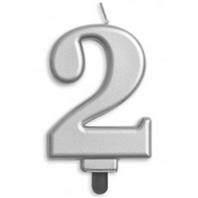 Candle 2 Jumbo Silver 431252