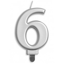 Candle 6 Jumbo Silver 431256