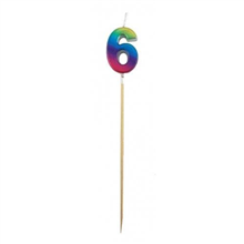 Candle 6 Long Pick Rainbow