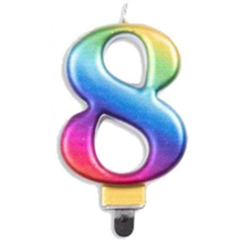 Candle 8 Jumbo Rainbow 431238