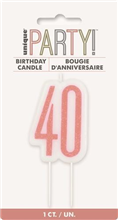 Candle Rose Gold 40